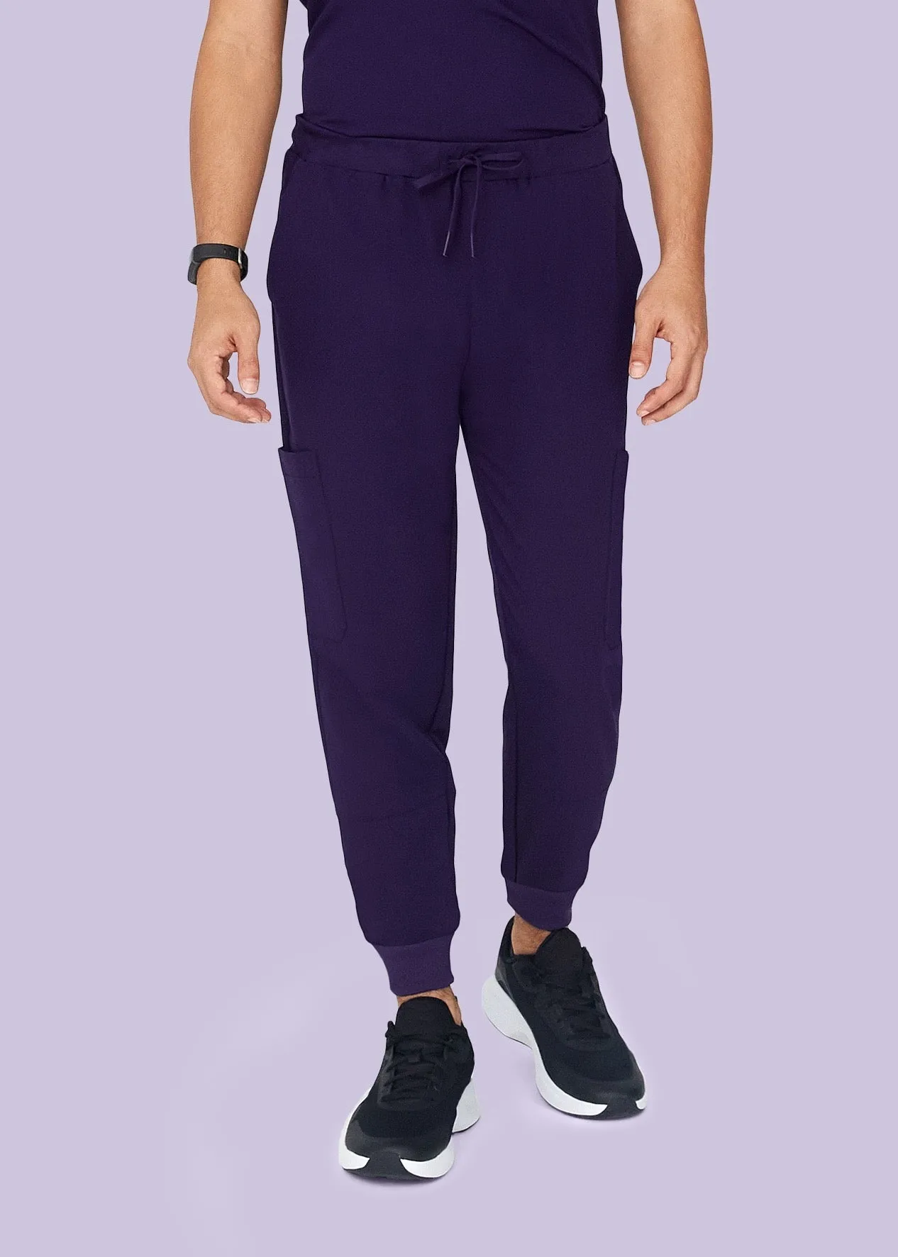 7 Pocket Joggers Eggplant