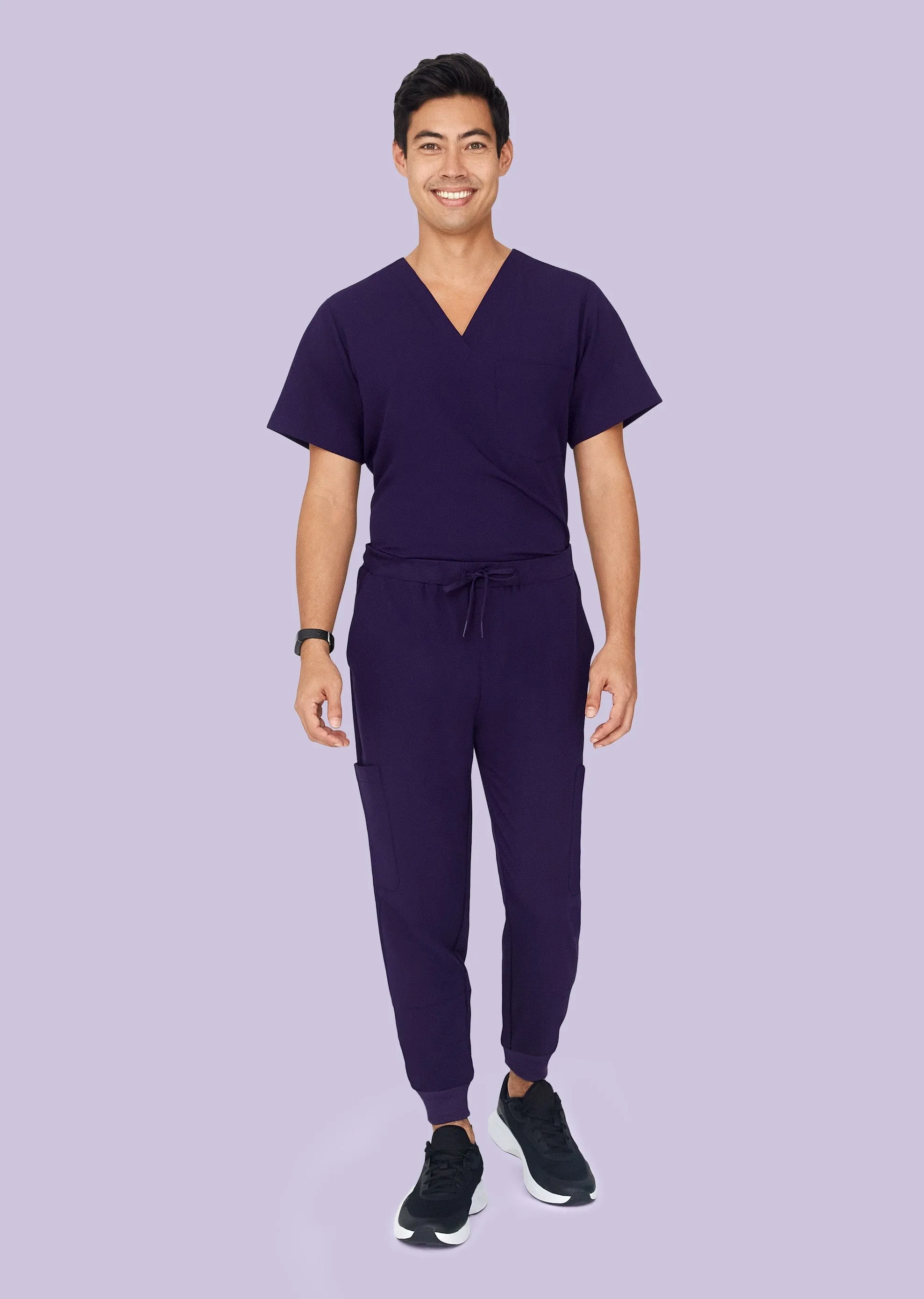 7 Pocket Joggers Eggplant