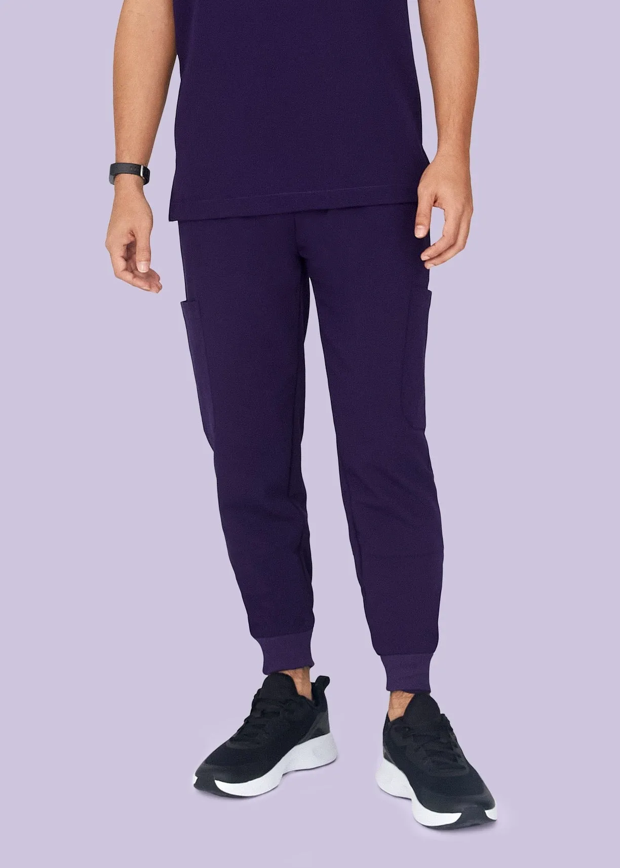 7 Pocket Joggers Eggplant