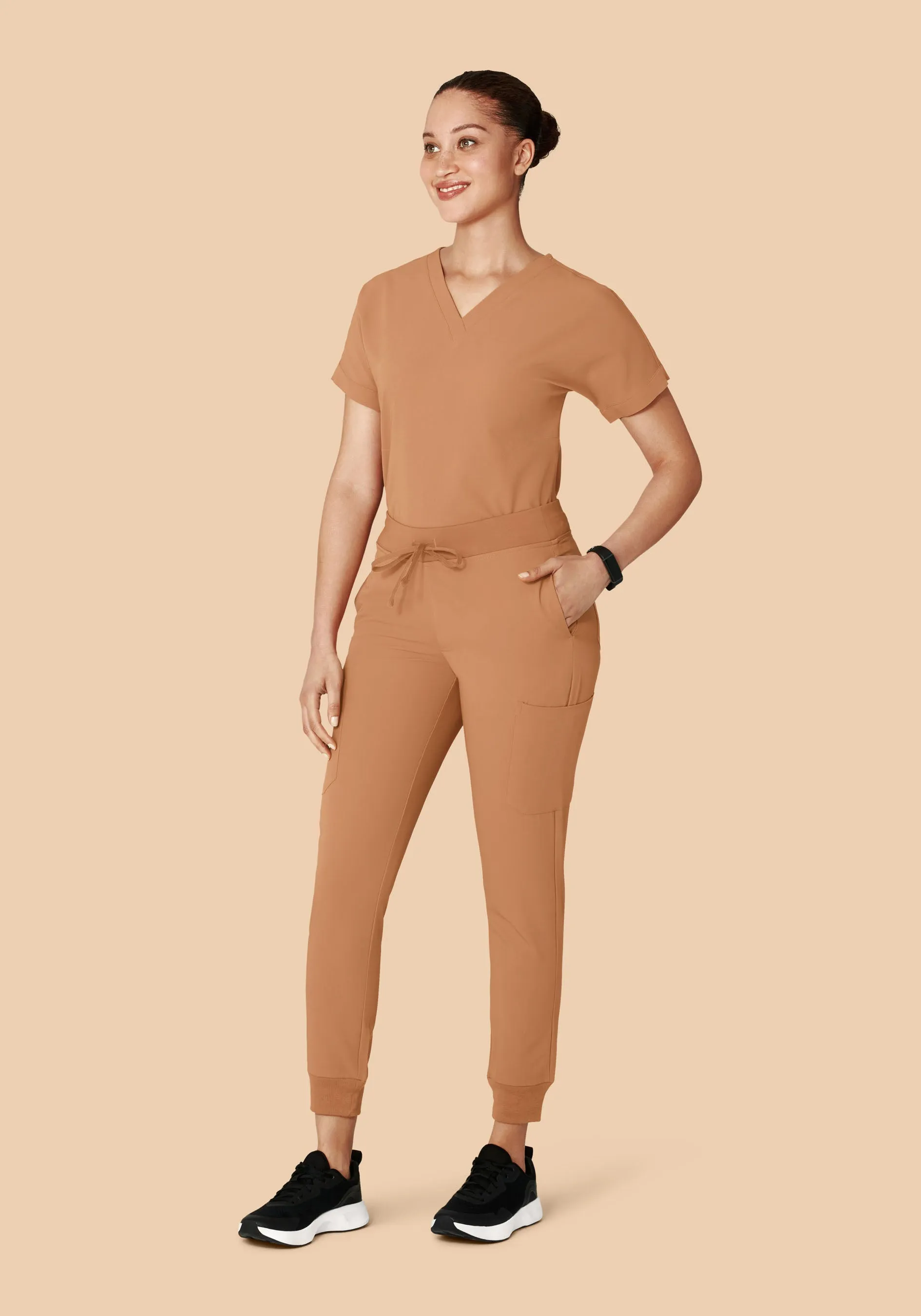 9 Pocket Joggers Ochre