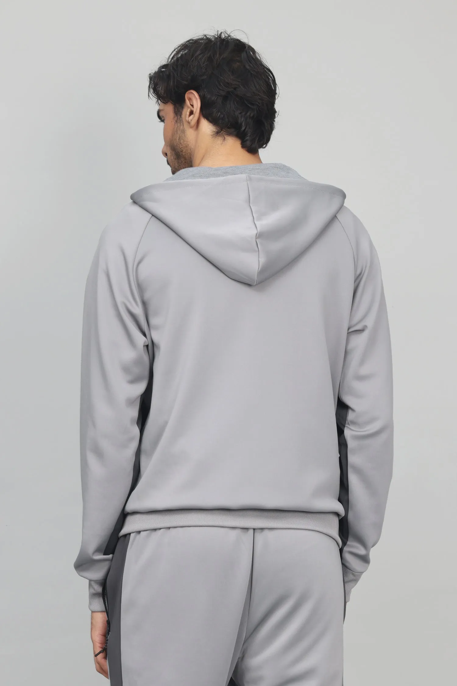ACTIVEWEAR TRACKSUIT-LT-GREY/DK-GREY