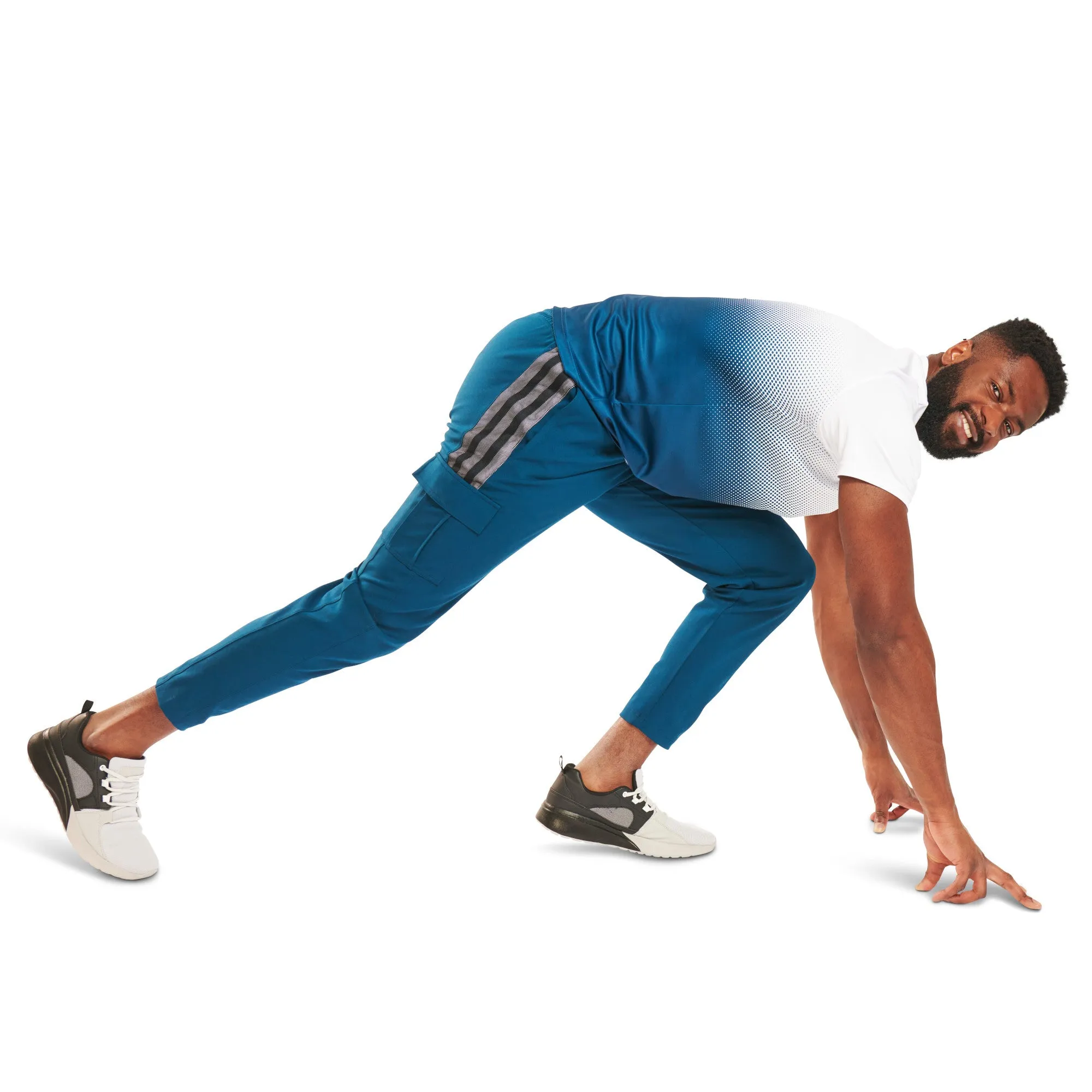 ACX Active Men's Striped Sport Joggers