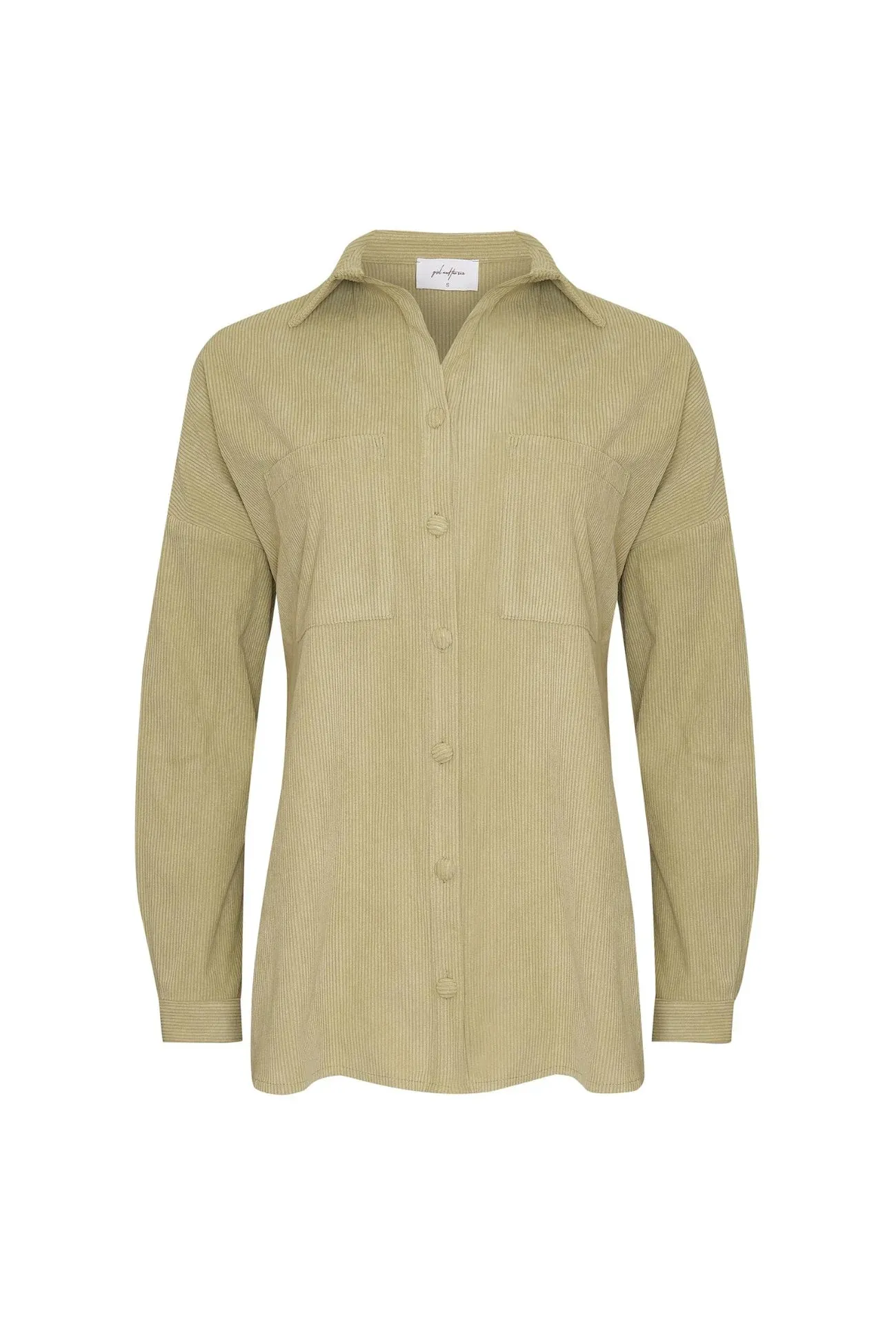 Adalia Shacket Green Cord