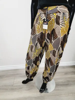 African Print Cargo Pants