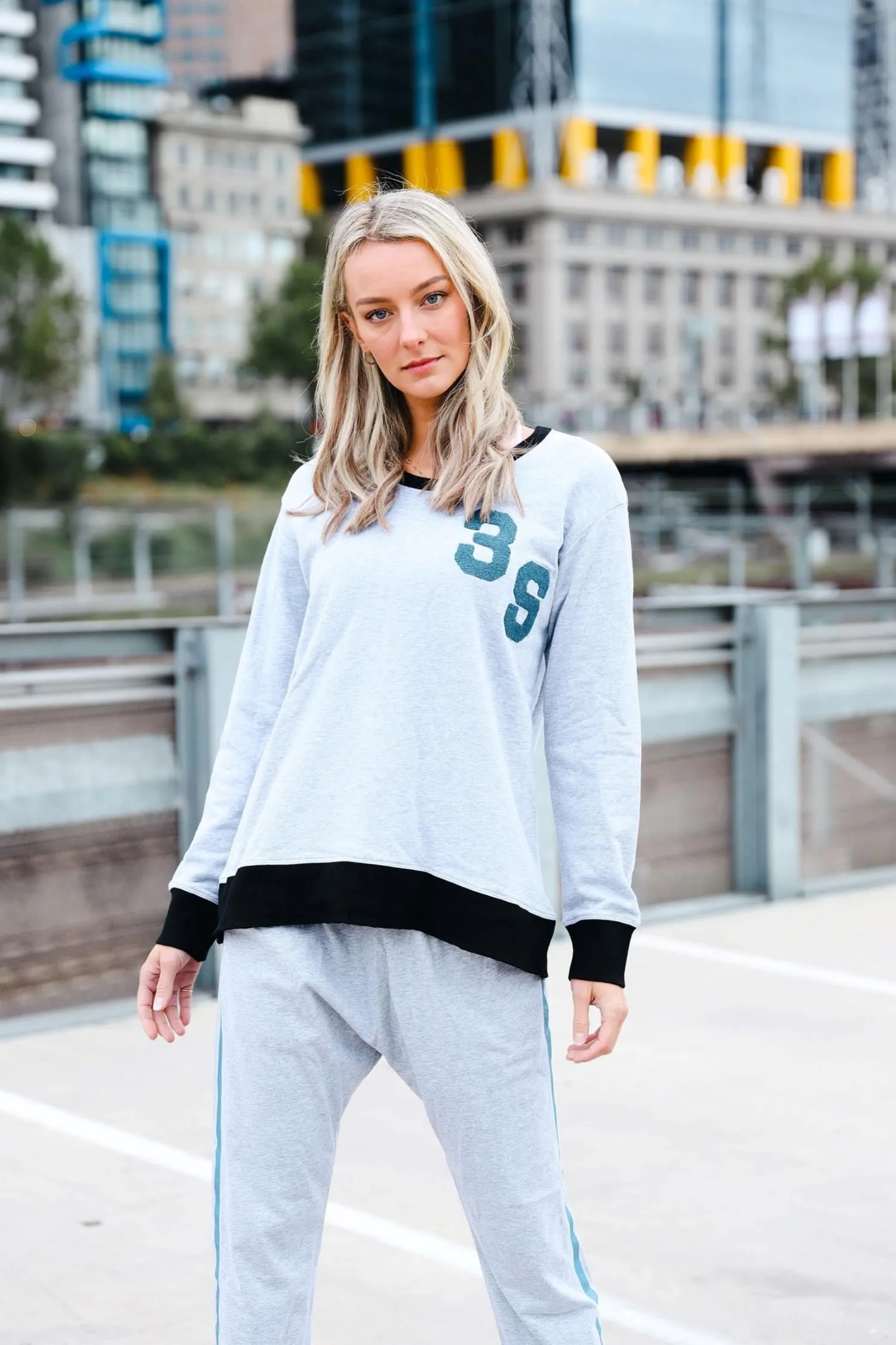 Aubree Chenille Logo Sweatshirt