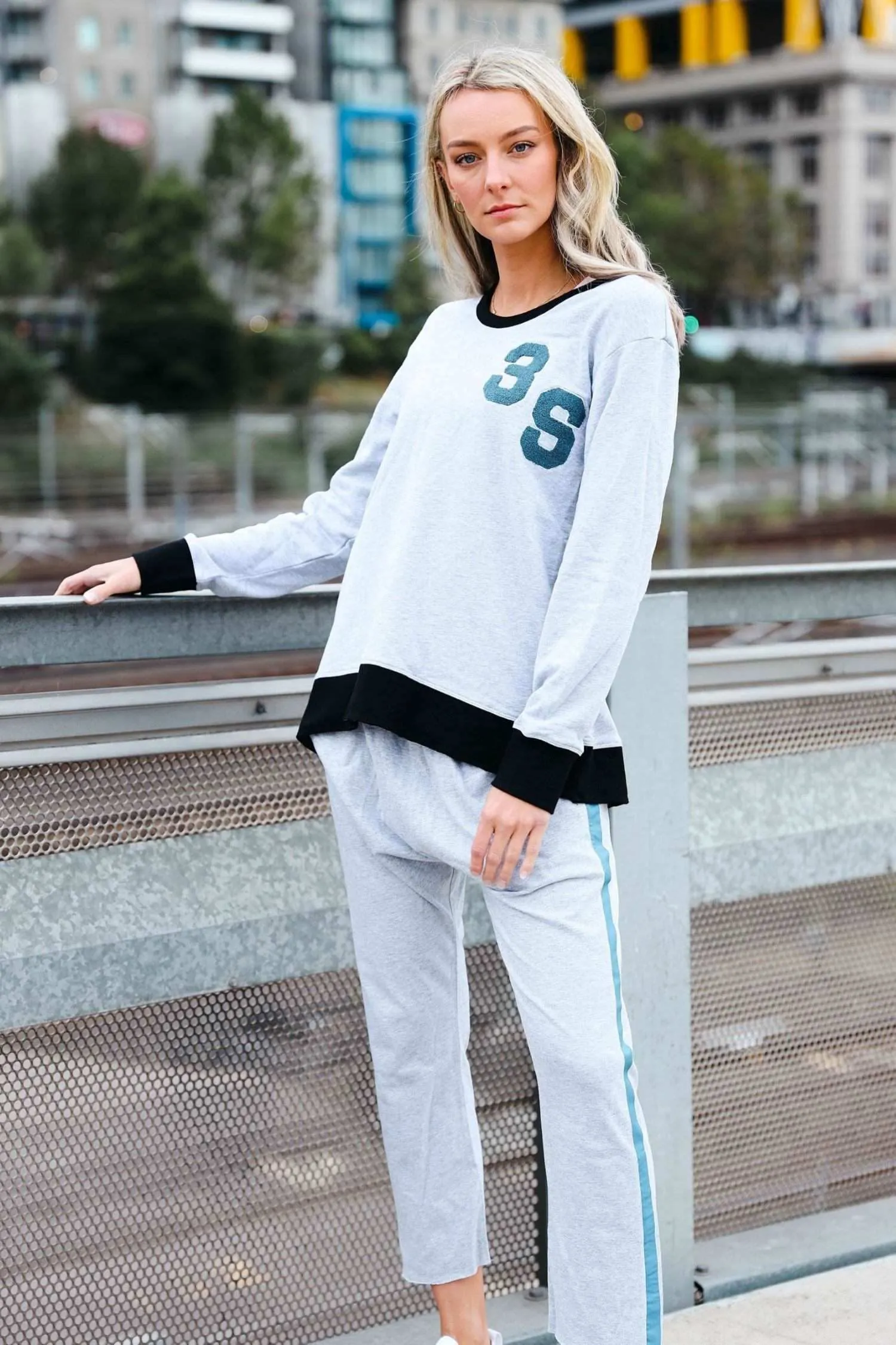 Aubree Chenille Logo Sweatshirt