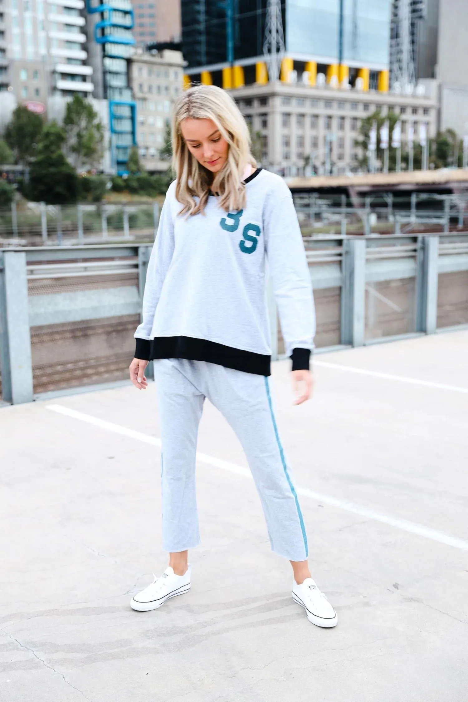 Aubree Chenille Logo Sweatshirt