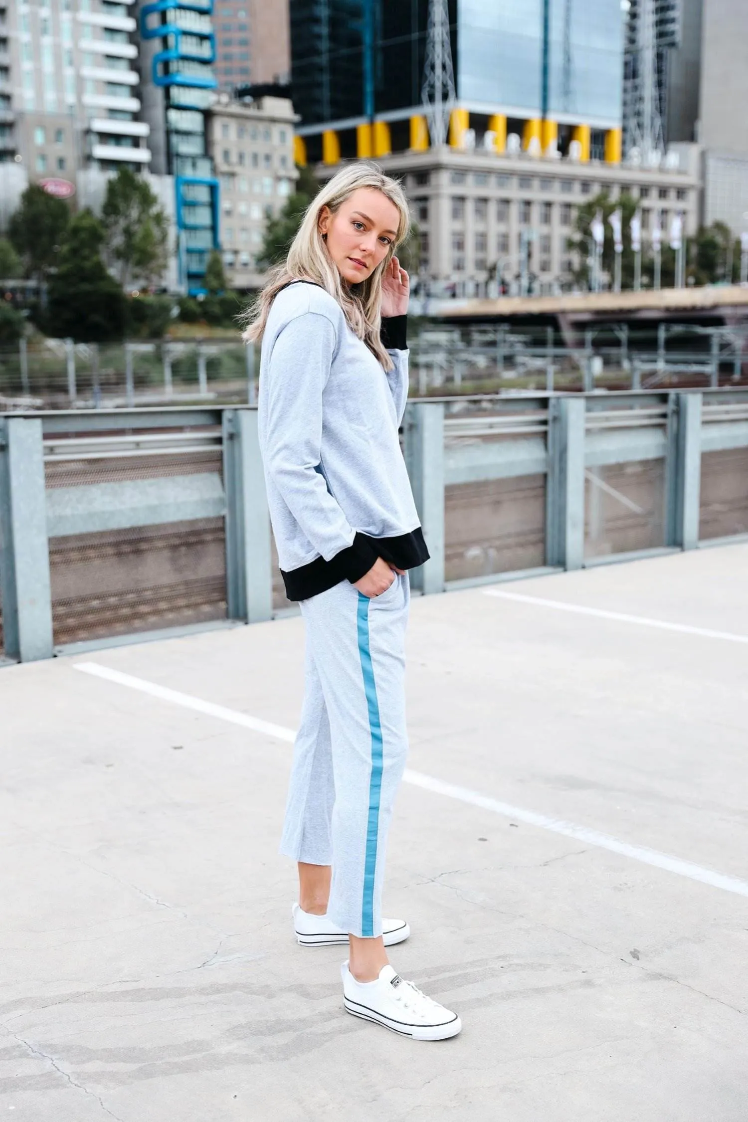 Aubree Chenille Logo Sweatshirt