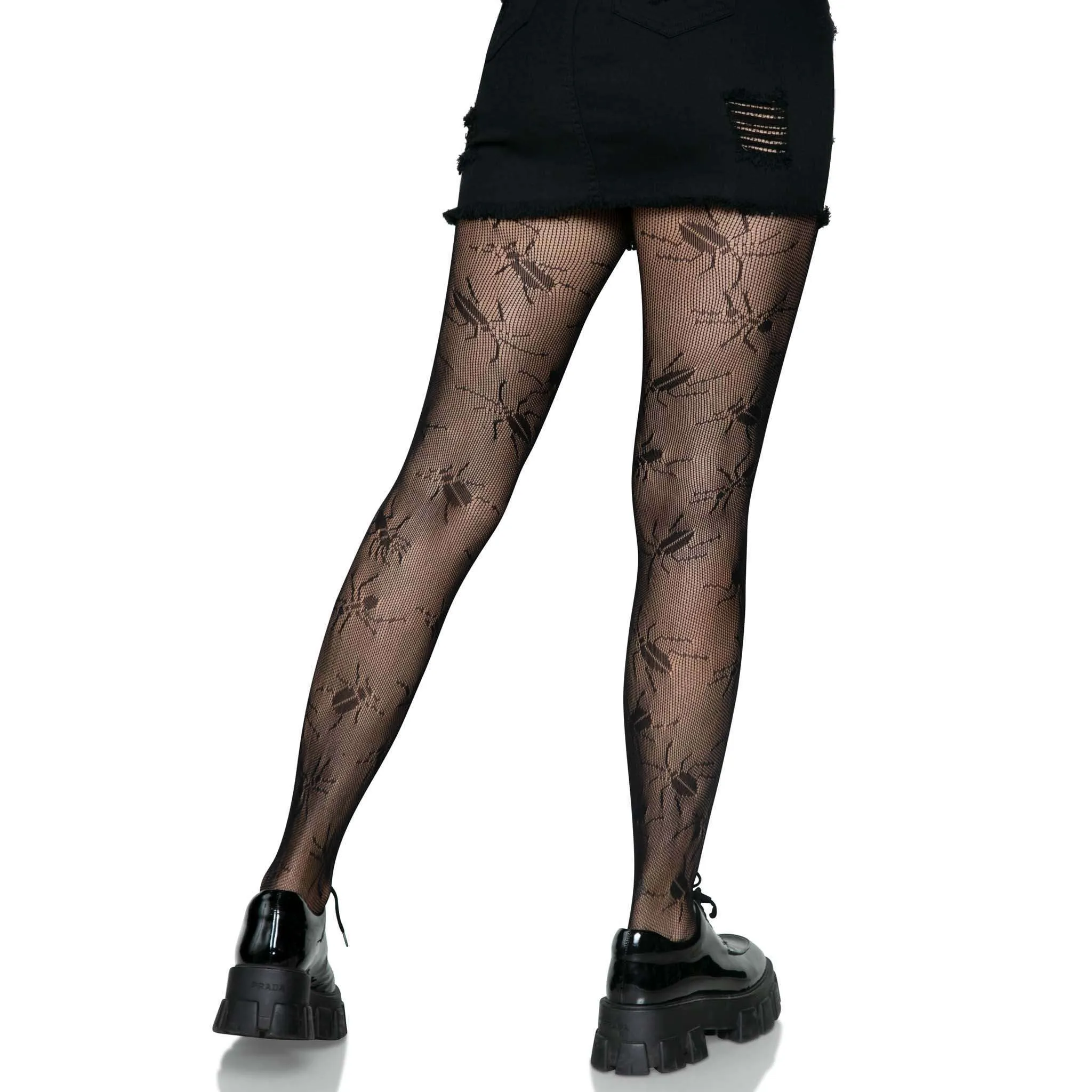Beetle Fishnet Tights