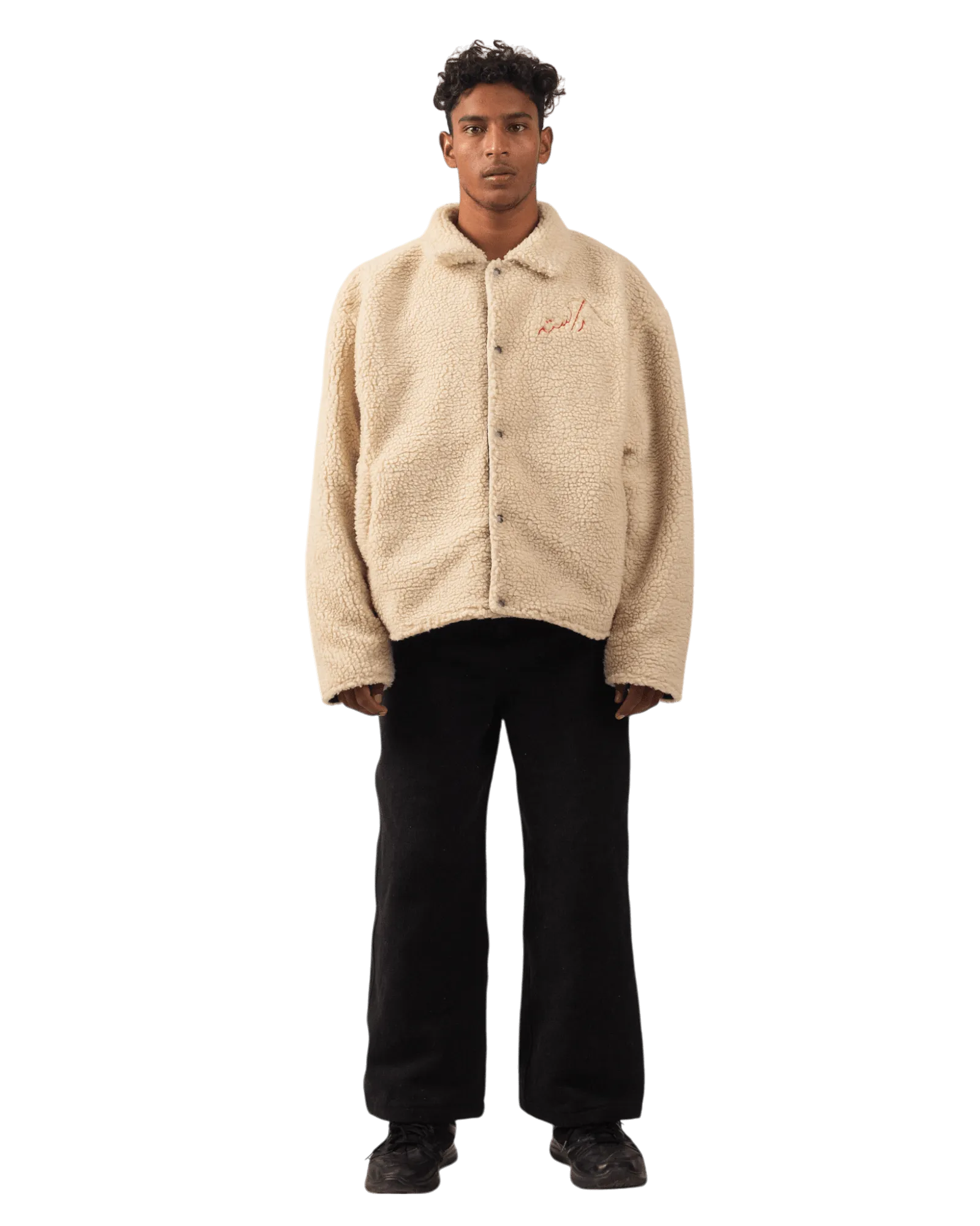 BEIGE SHERPA JACKET