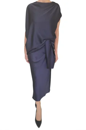 Bias Slip Dress, Ink