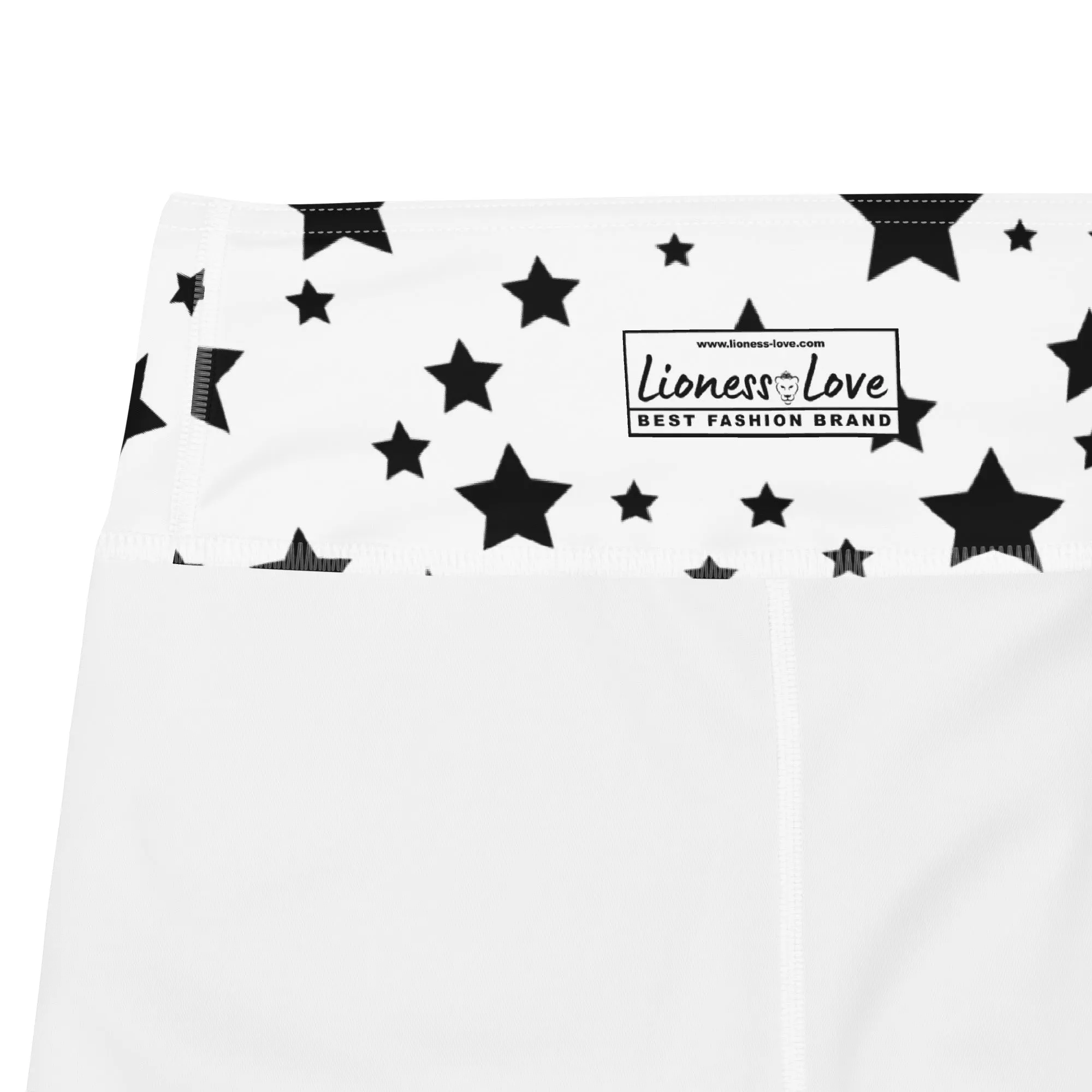 Black and White Stripe Yoga Leggings, lioness-love