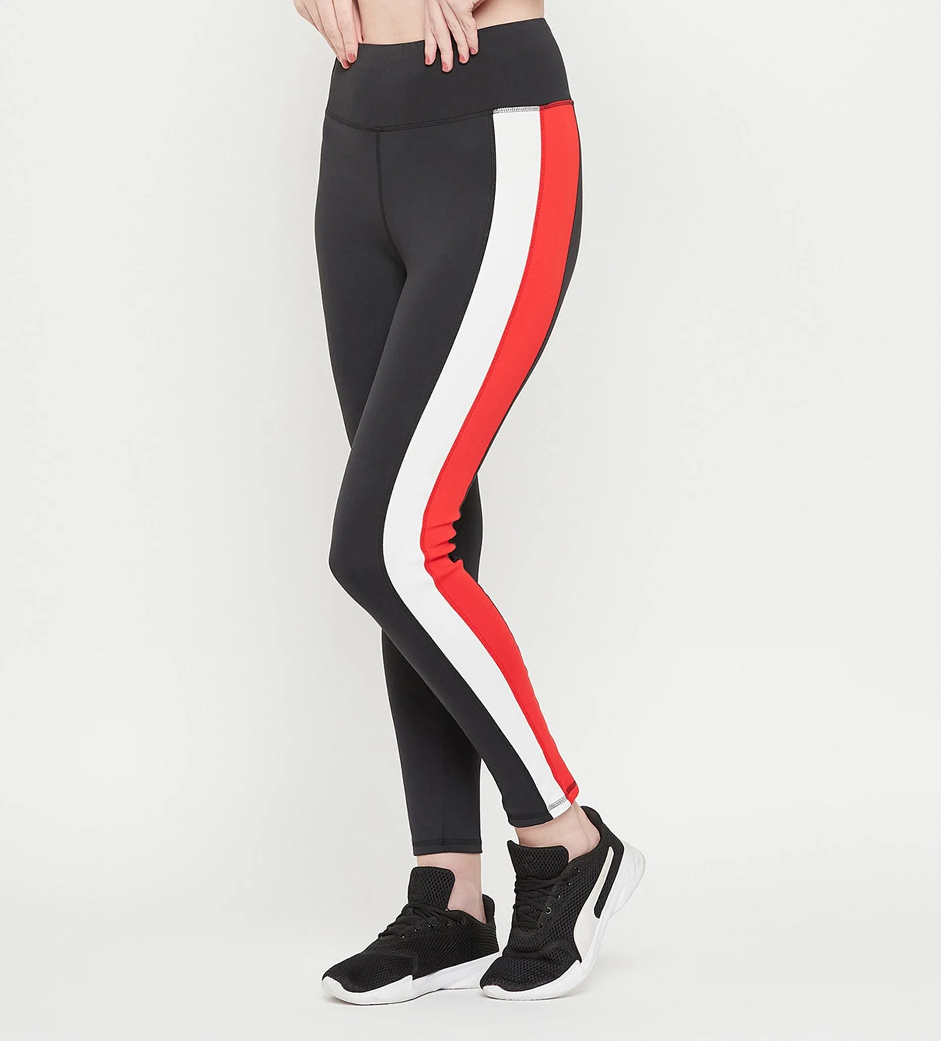 Black High Waist Tights for Women