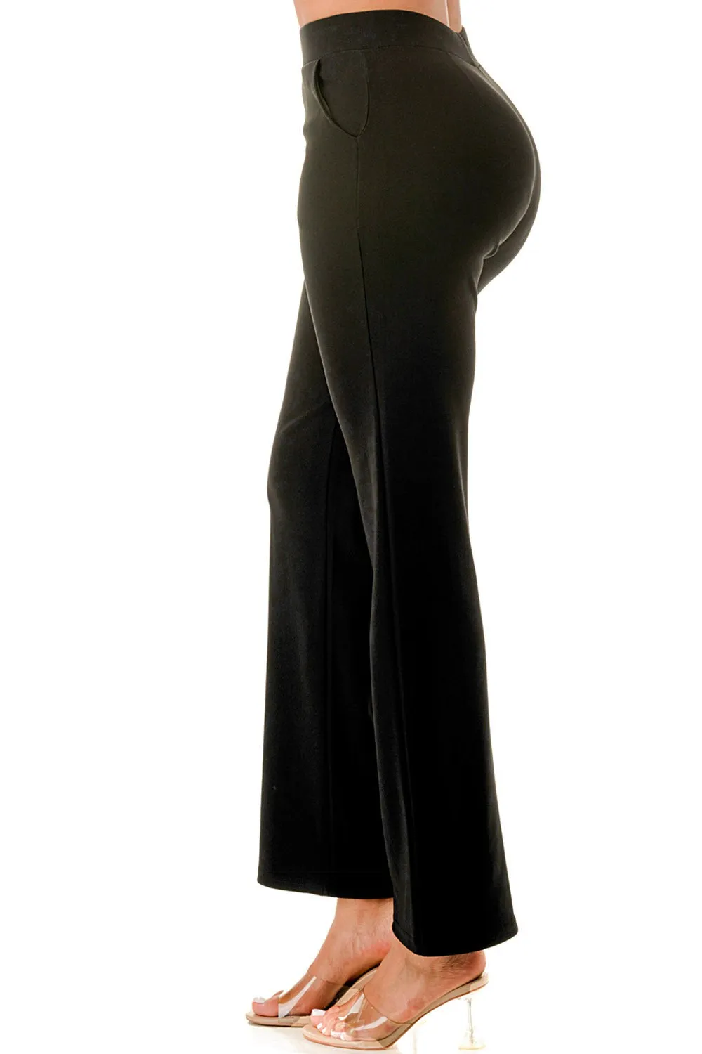 Black Straight Pants