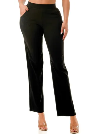 Black Straight Pants