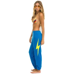Bolt Sweatpants Ocean/Neon Yellow