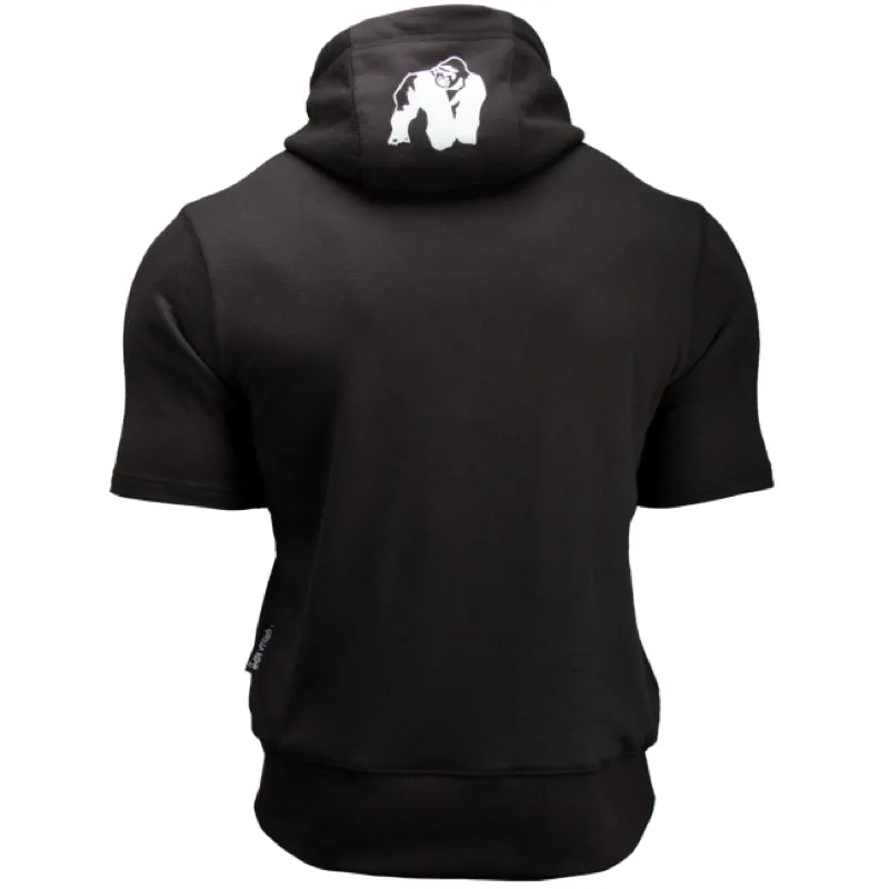 Boston Short Sleeve Hoodie -Black