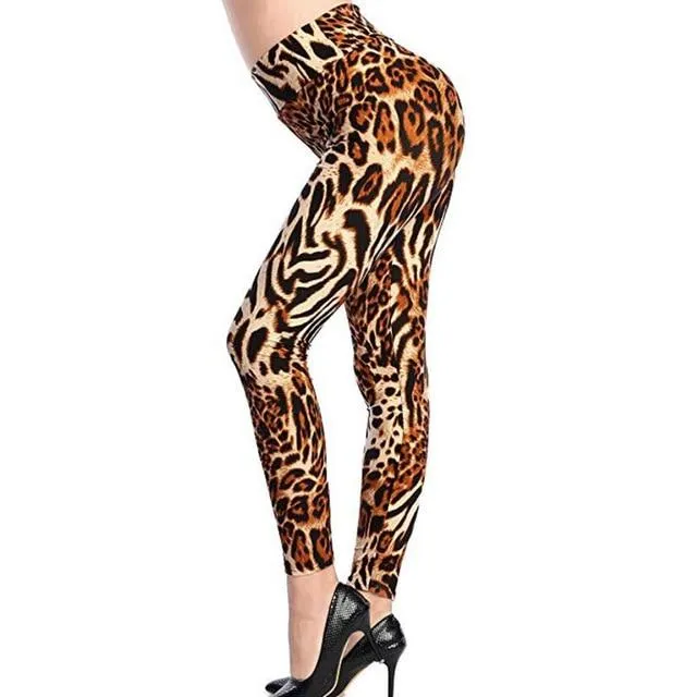 Camouflage Printing Elastic Leggings