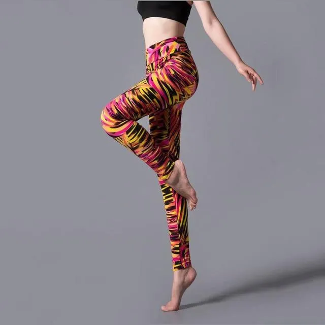 Camouflage Printing Elastic Leggings
