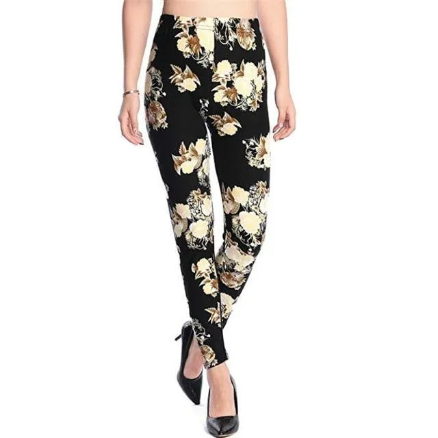 Camouflage Printing Elastic Leggings