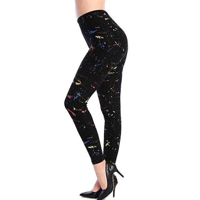 Camouflage Printing Elastic Leggings