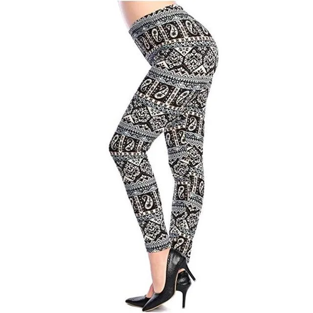 Camouflage Printing Elastic Leggings
