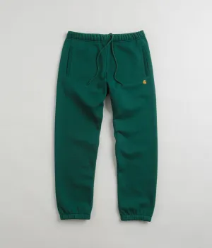 Carhartt Chase Sweatpants - Chervil / Gold