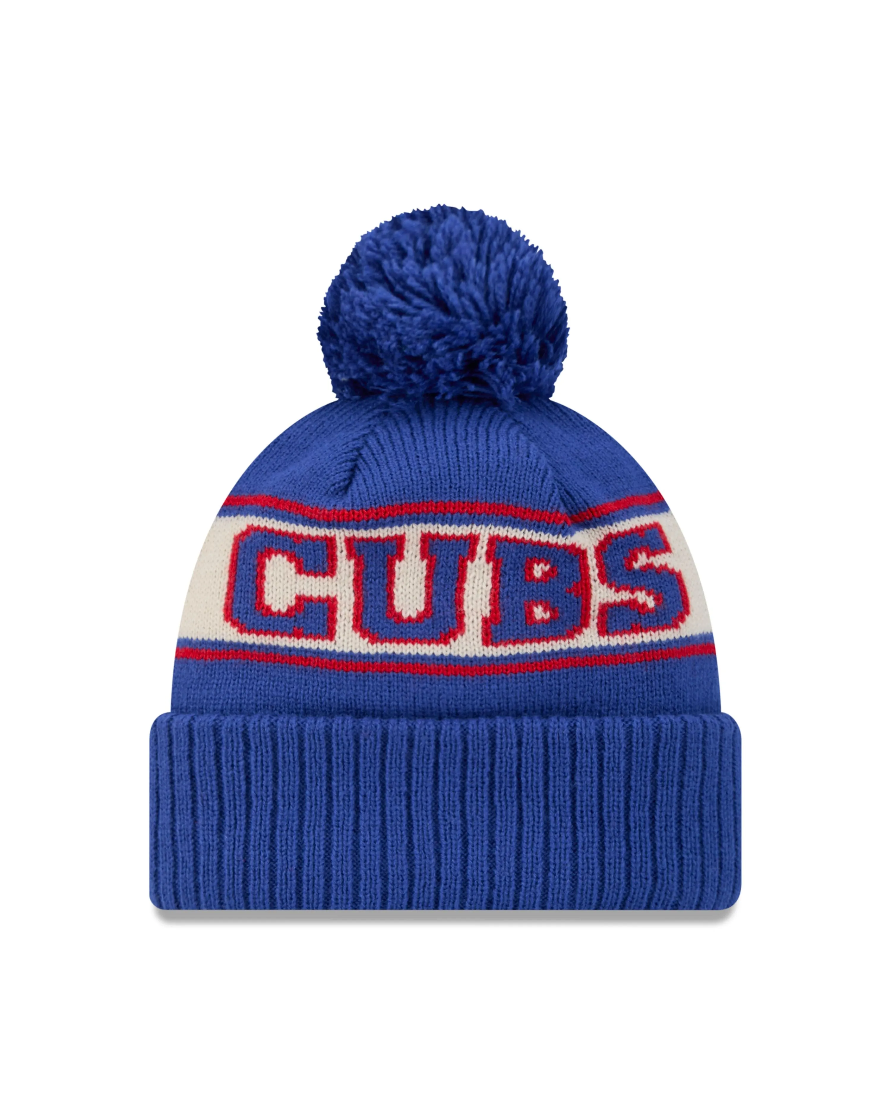 Chicago Cubs Walking Bear Retro Royal Blue Knit Pom Pom