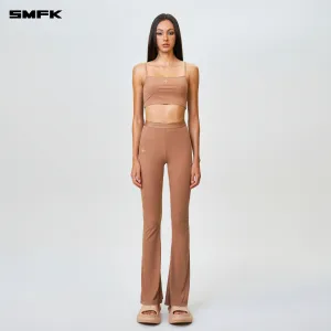 Compass Hug High-Waisted Sports Flared Pants Nude