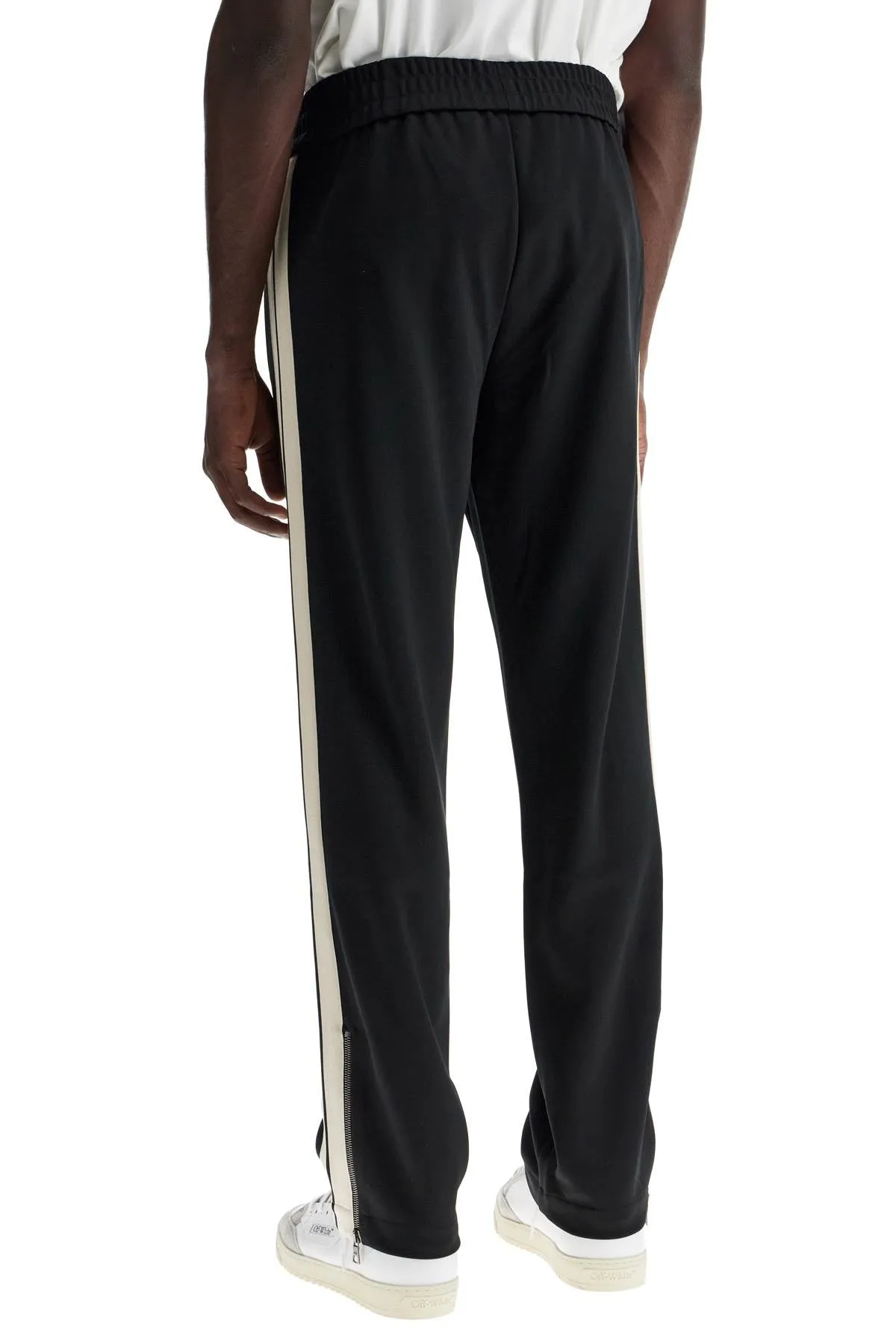 contrast band joggers with track in