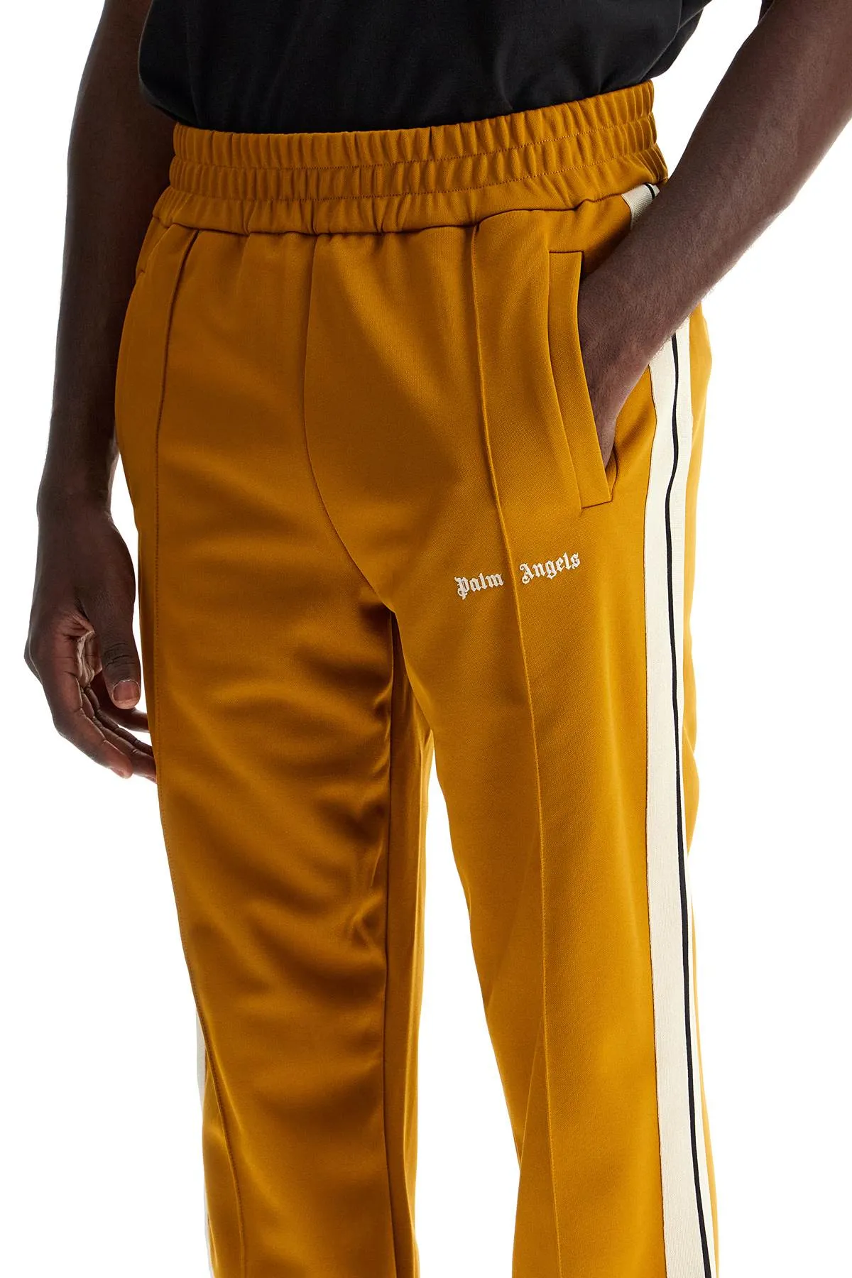 contrast band joggers with track in