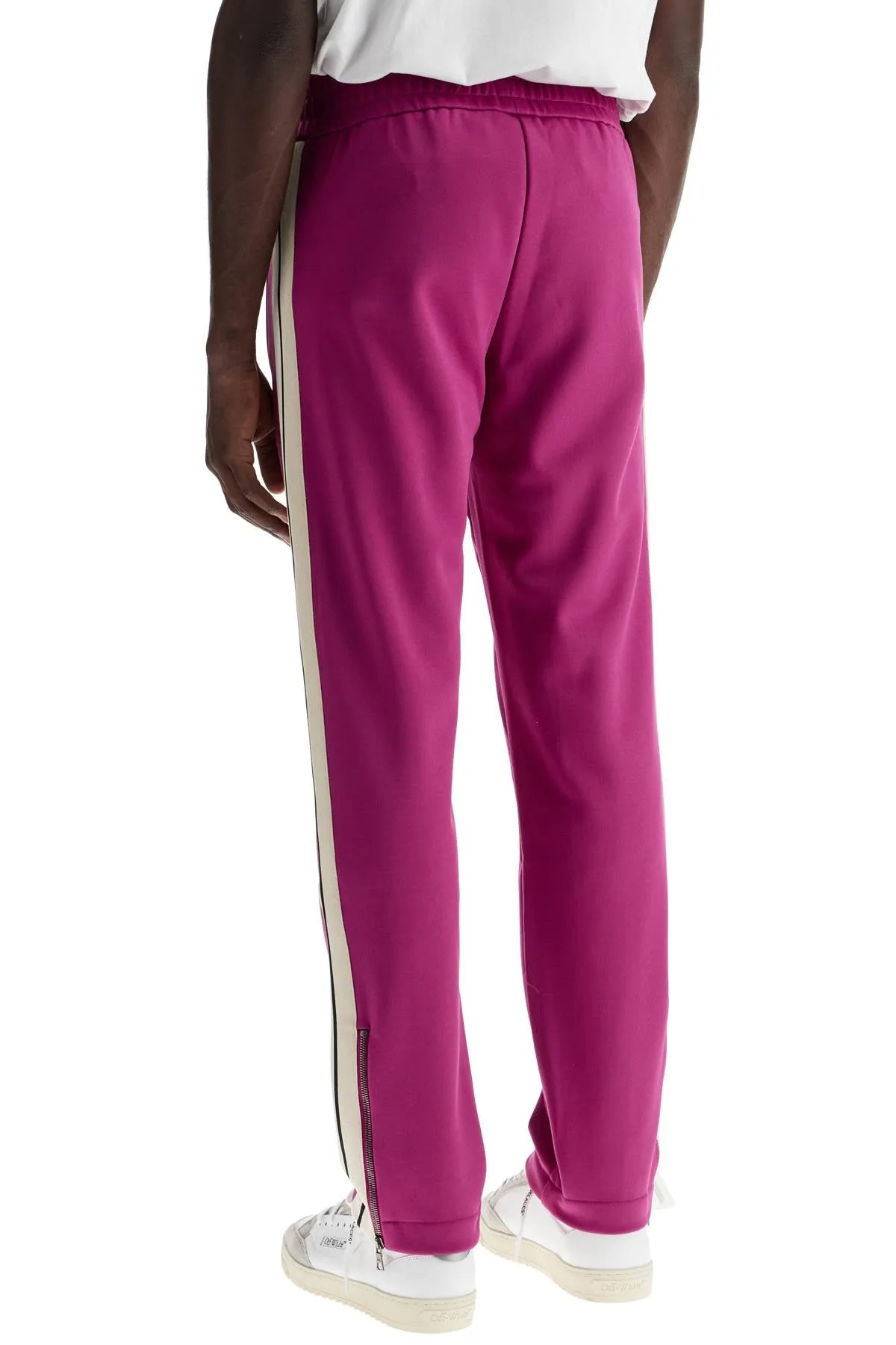 contrast band joggers with track in