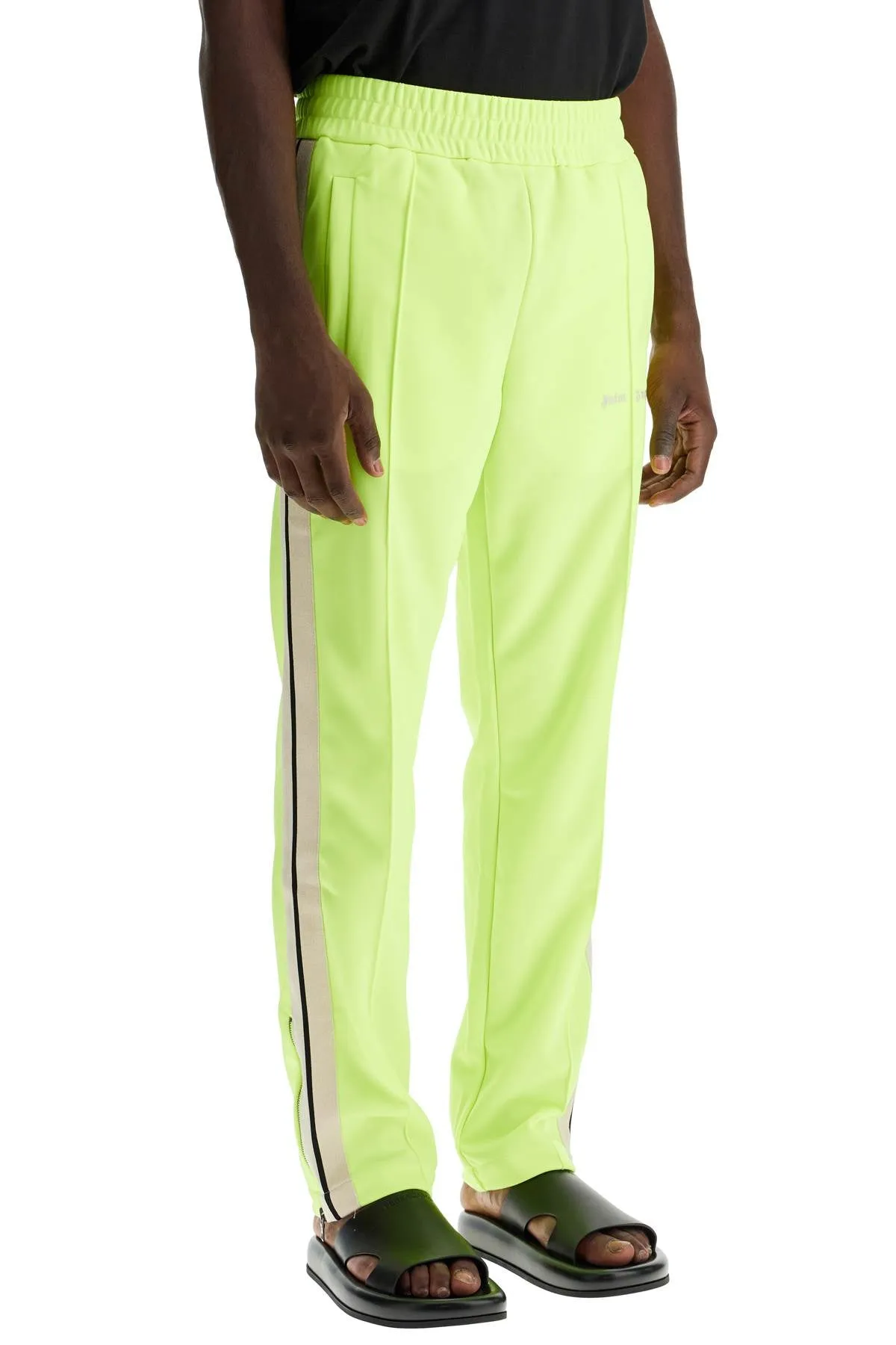 contrast band joggers with track in