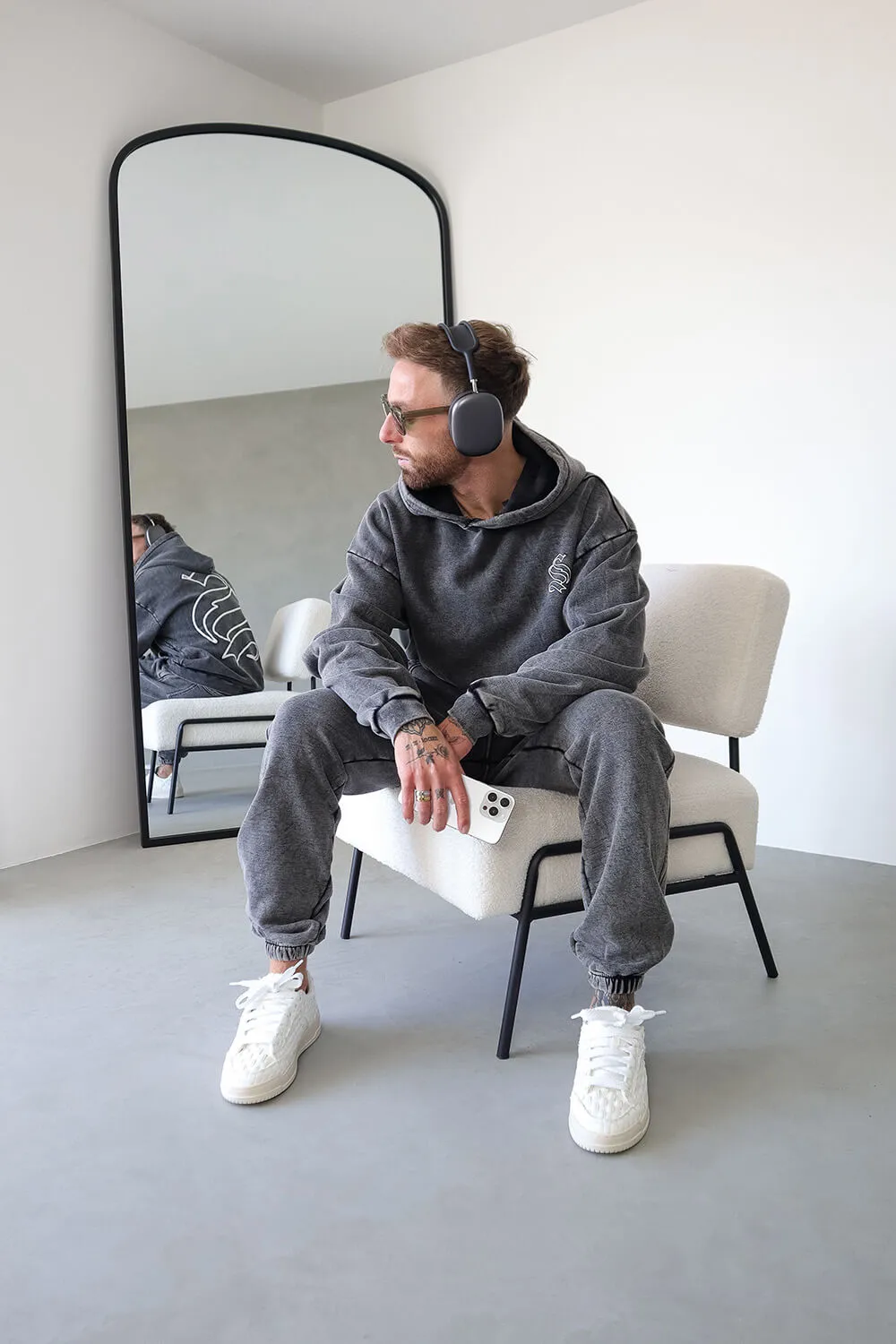 Core Logo Joggers - Acid Grey