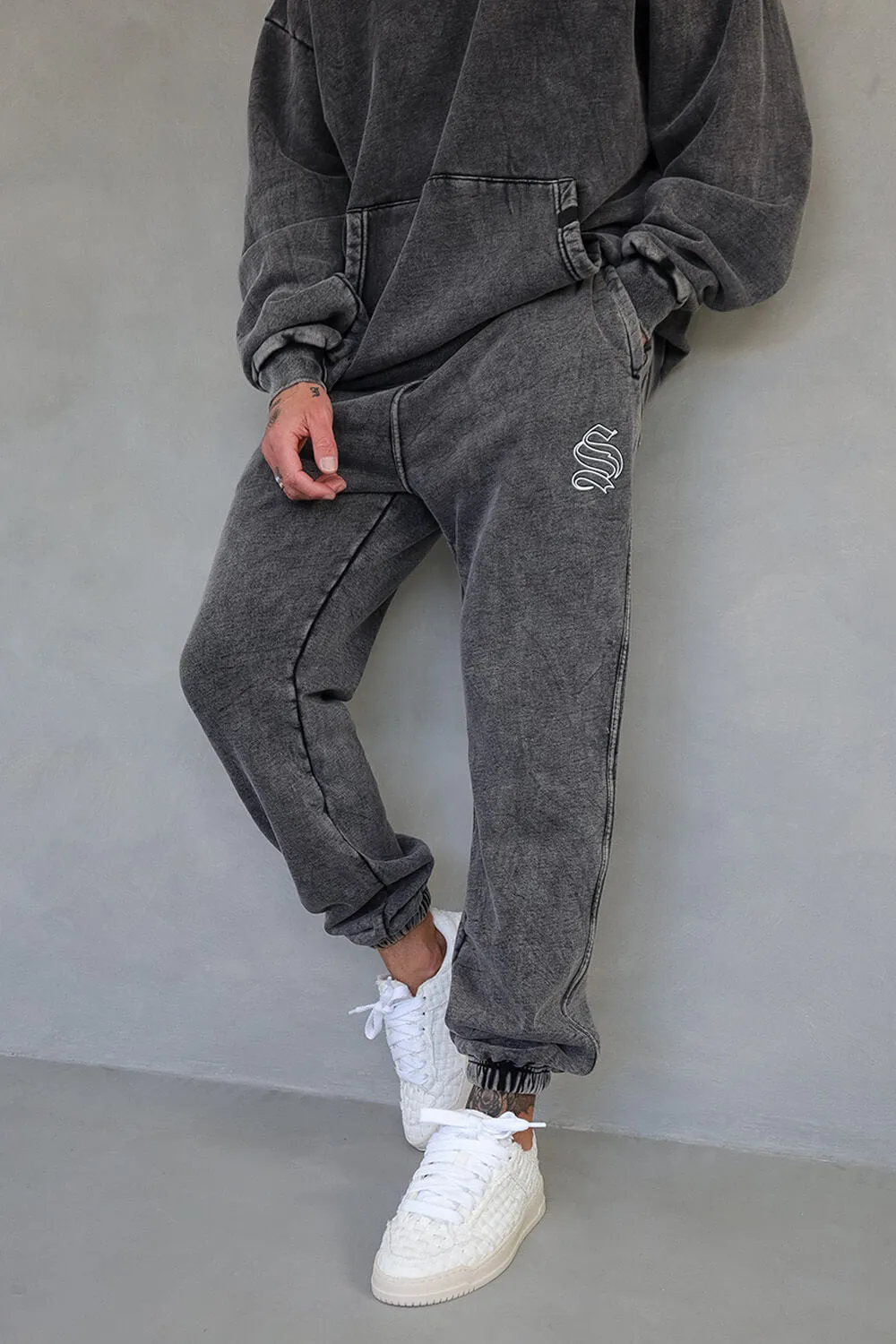 Core Logo Joggers - Acid Grey