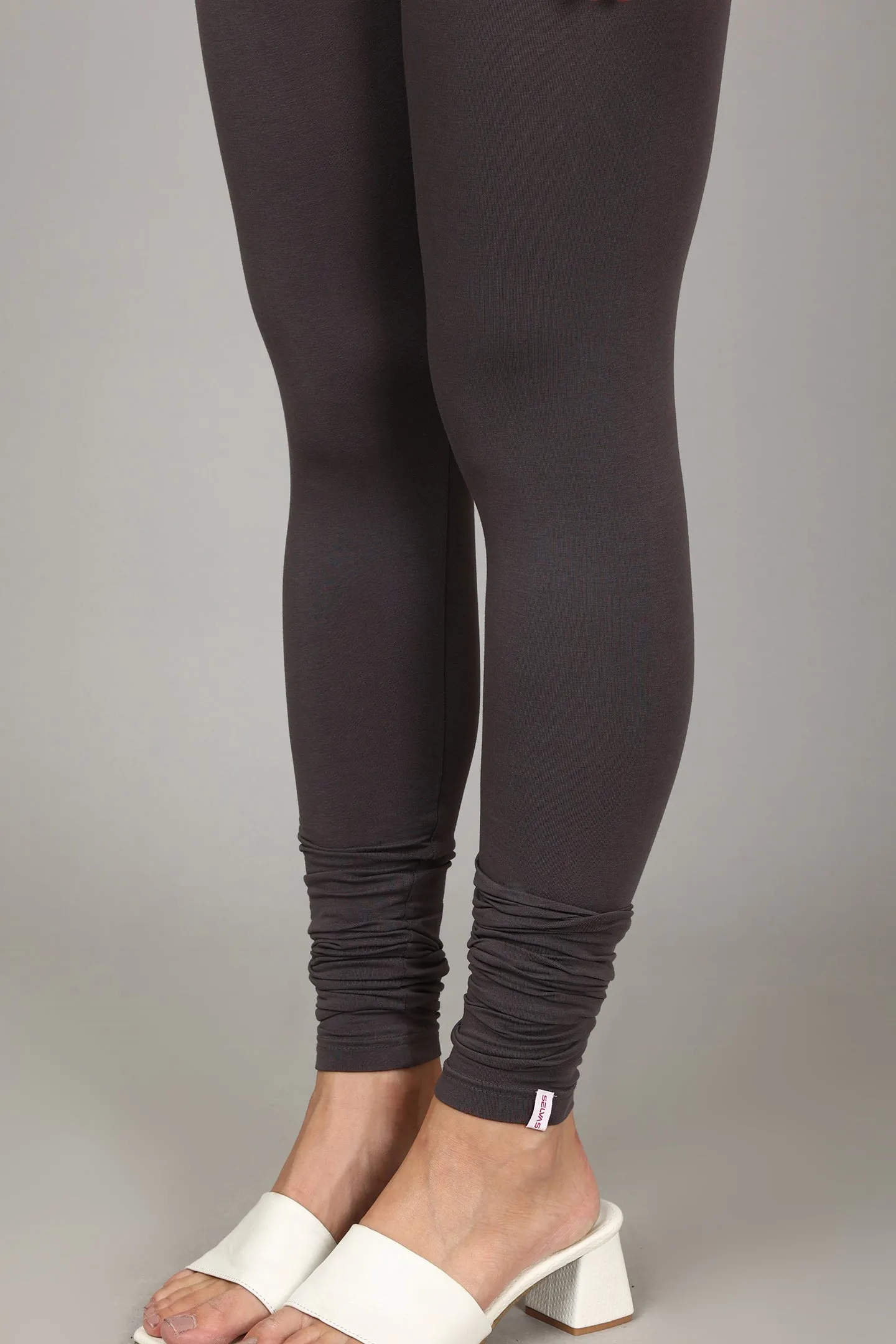 COTTON CHURIDAR LEGGINGS - ELEPHANT