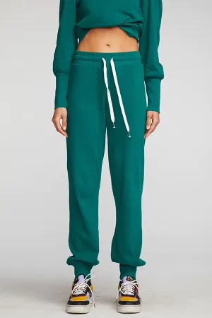 Cotton Fleece Joggers | Emerald