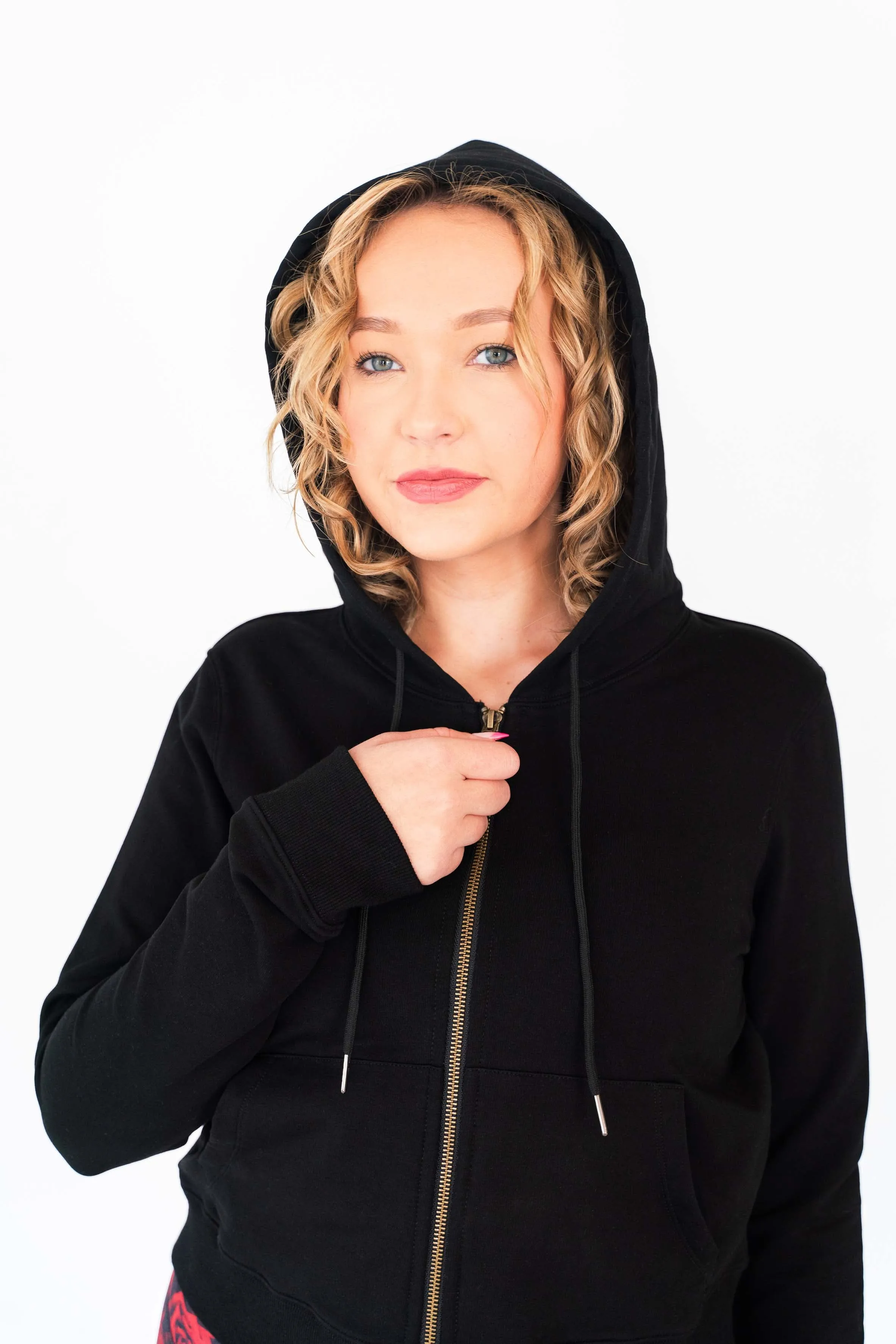 Crop Hoodie | Black