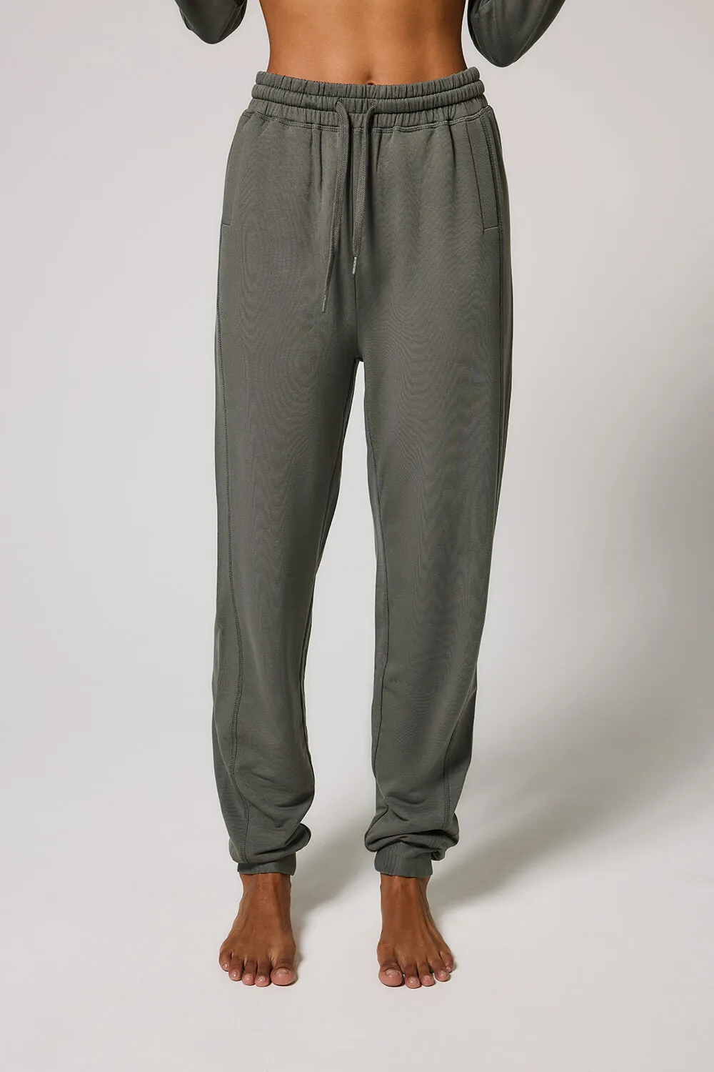 Curve Luxe Lounge Jogger - Slate Green