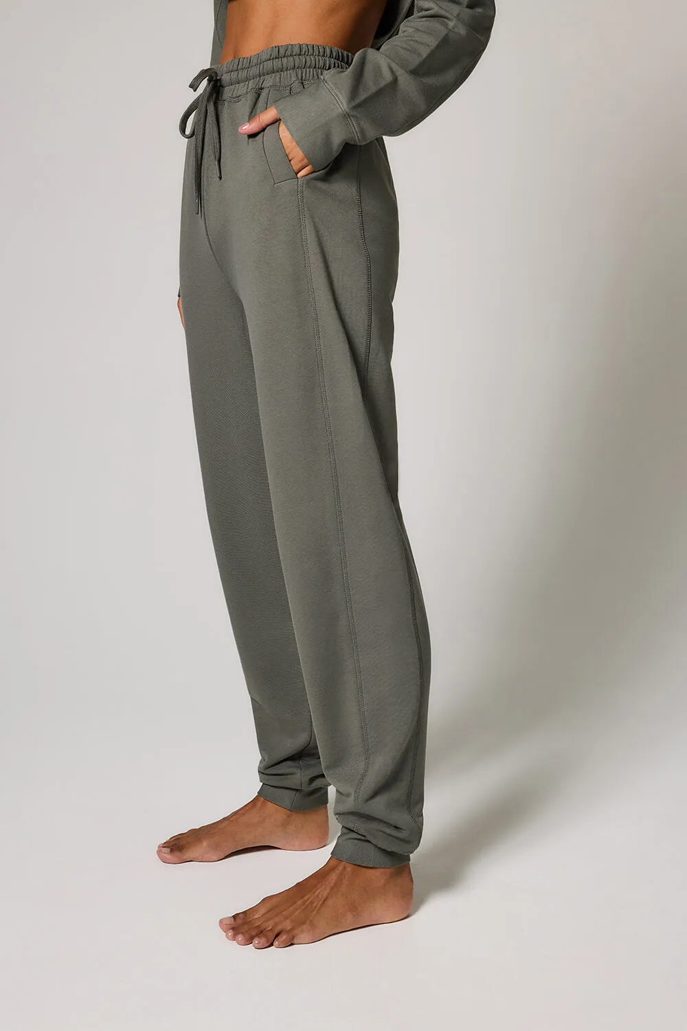 Curve Luxe Lounge Jogger - Slate Green