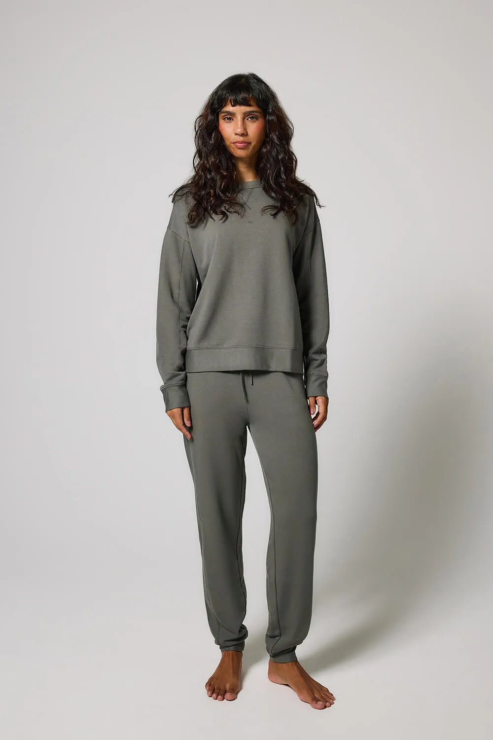 Curve Luxe Lounge Jogger - Slate Green
