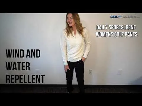 Daily Sports Irene 29in Black Womens Golf Pants