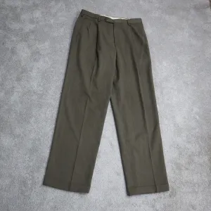 Dockers Mens Dress Pants Straight Leg Mid Rise Pockets Clay Green Size W34XL34