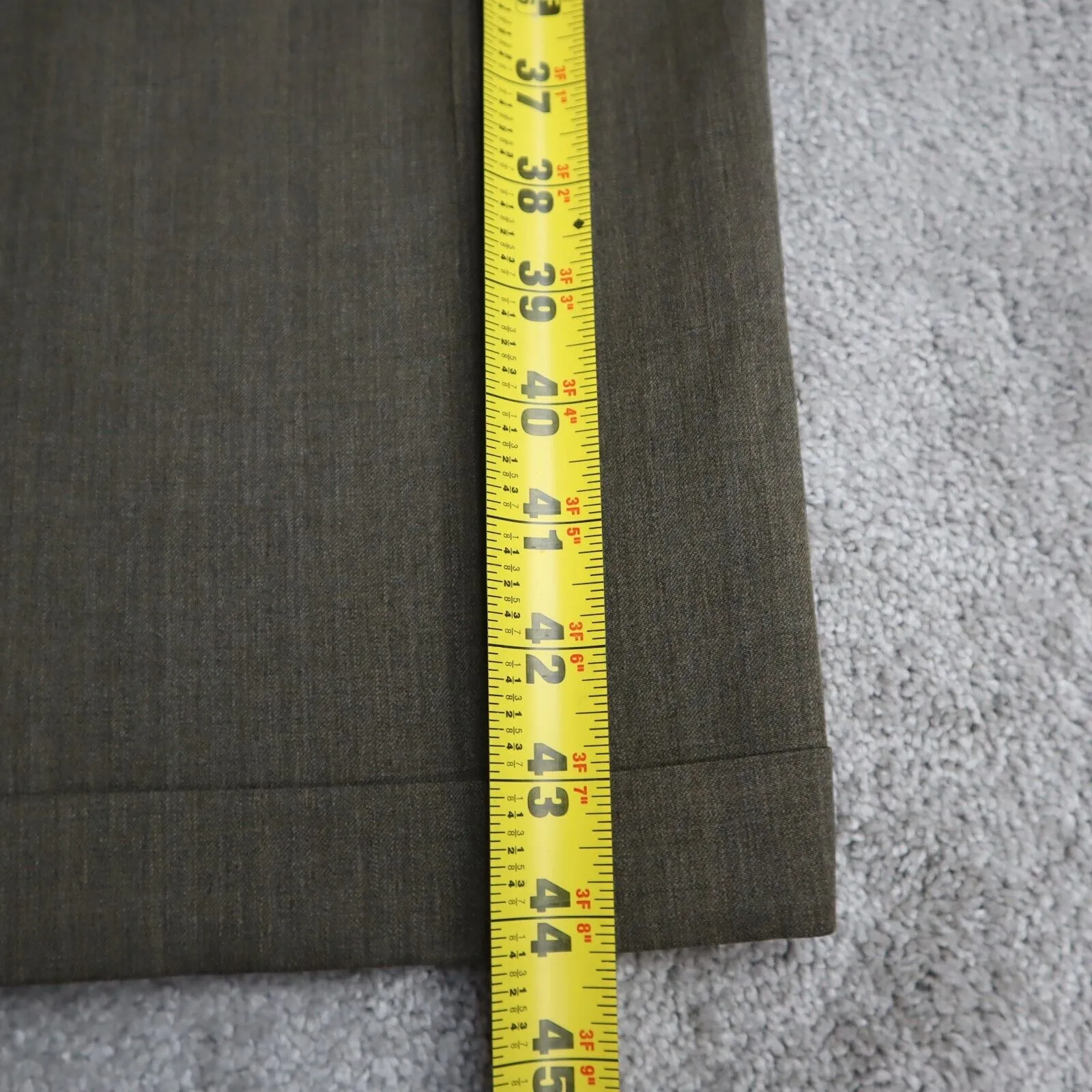 Dockers Mens Dress Pants Straight Leg Mid Rise Pockets Clay Green Size W34XL34