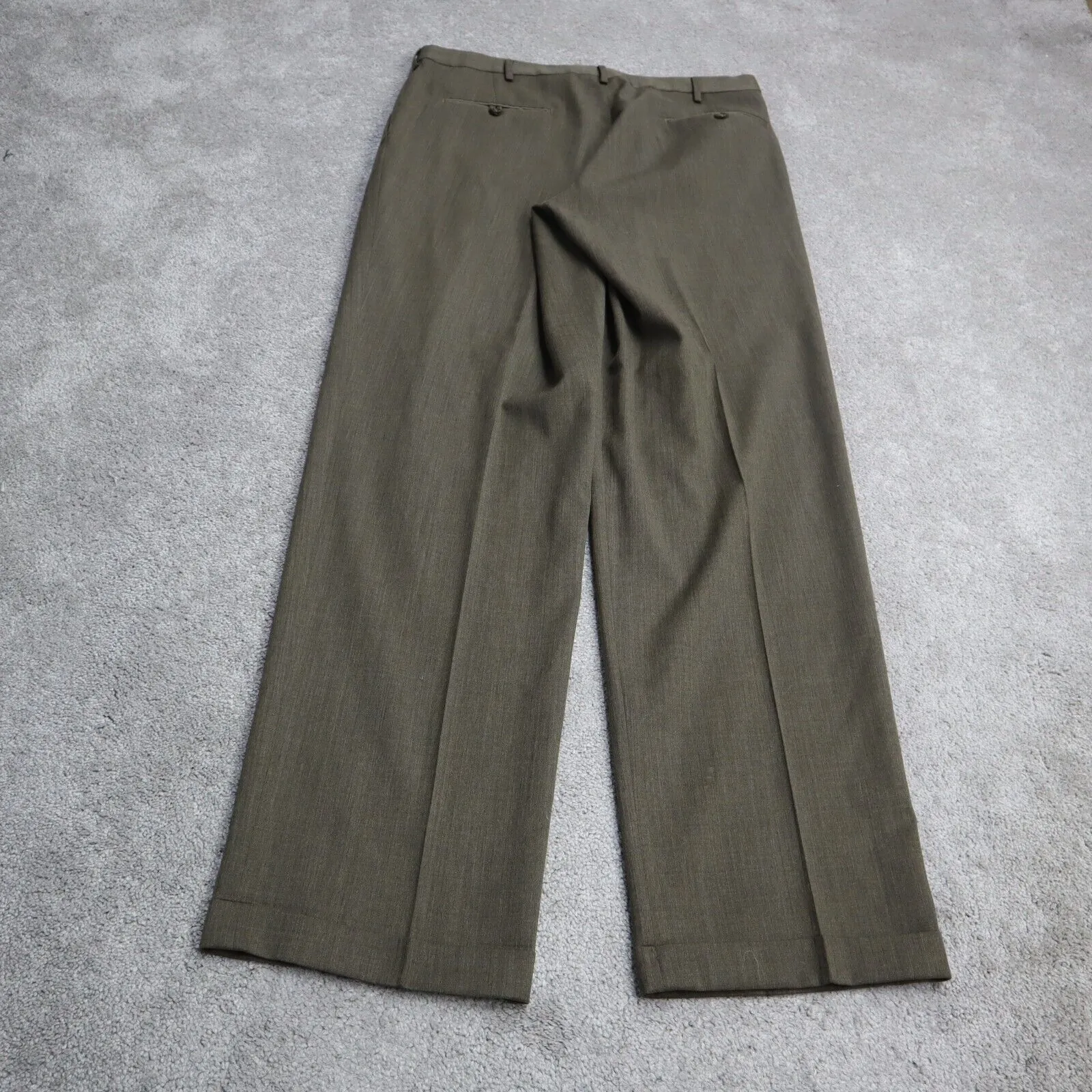 Dockers Mens Dress Pants Straight Leg Mid Rise Pockets Clay Green Size W34XL34