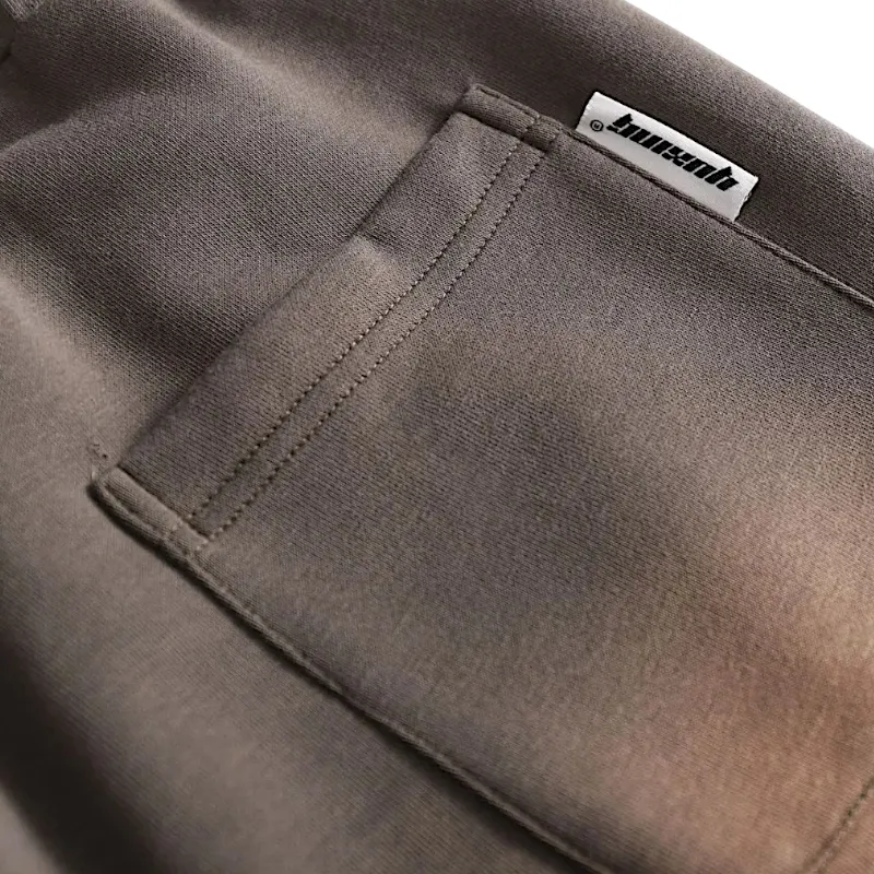 Double knit baggy joggers with spray dye