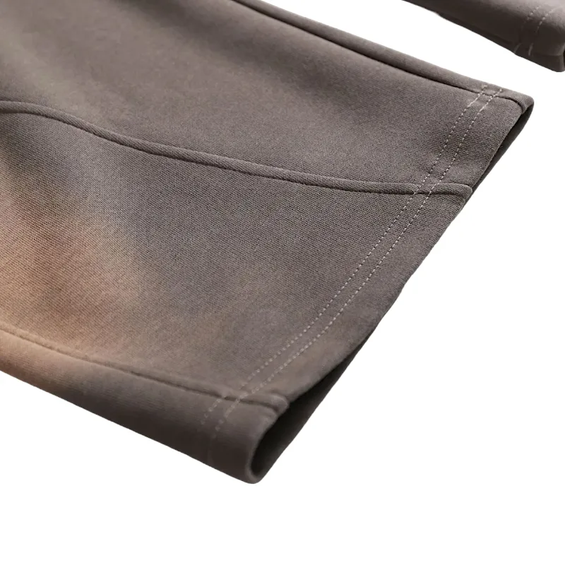 Double knit baggy joggers with spray dye