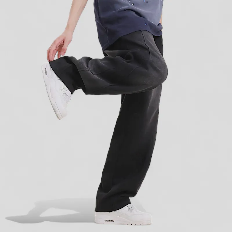 Double knit baggy joggers with spray dye