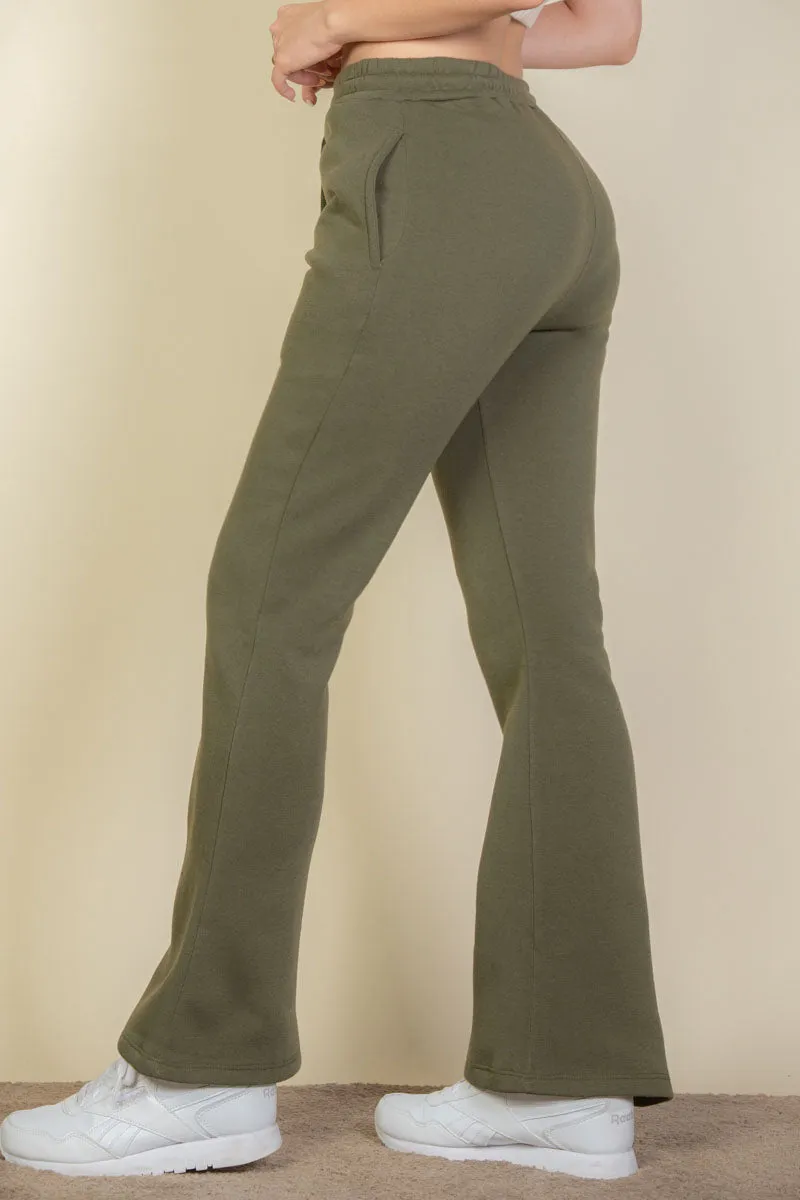 Drawstring Waist Slant Pocket Sweatpants