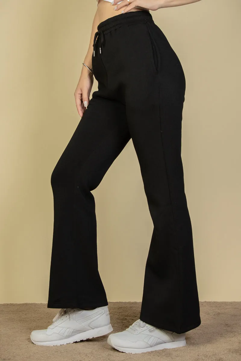 Drawstring Waist Slant Pocket Sweatpants